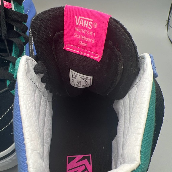 Vans Retro Court, Sk8-Hi, Multi Colored Shoes 6M 7.5W - Picture 9 of 9